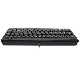 Adesso AKB-310UB side profile illustrating slim 0.75 inch height for low-profile ergonomics