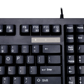 Adesso USB cable connection view showing plug-and-play convenience advantage