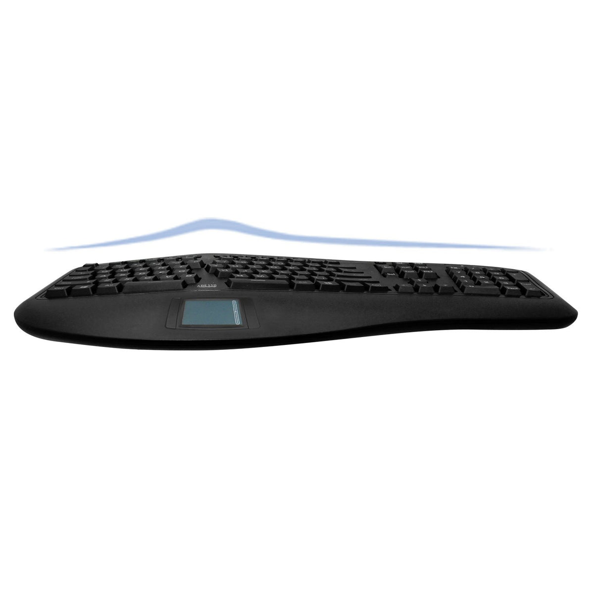 Split keys design showing natural hand and wrist positioning.