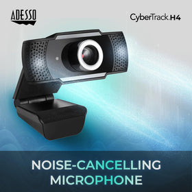 Adesso CyberTrack H4 connected USB cable demonstrating easy plug-and-play setup benefit
