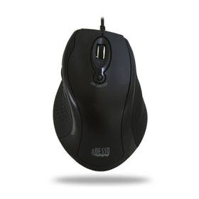 Adesso iMouse G2 ergonomic grip for comfortable all-day computing.