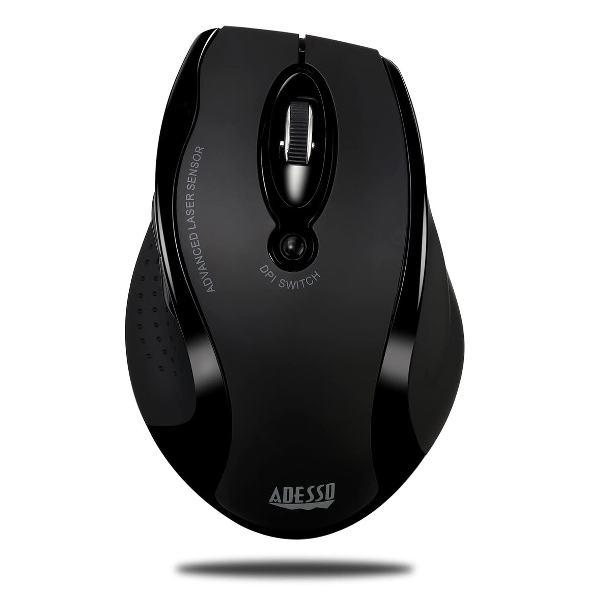 Adesso iMouse G25 front profile showing ergonomic shape and comfortable grip