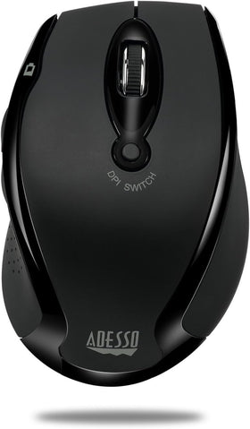 Adesso iMouse M20B ergonomic grip supports comfortable all-day use.