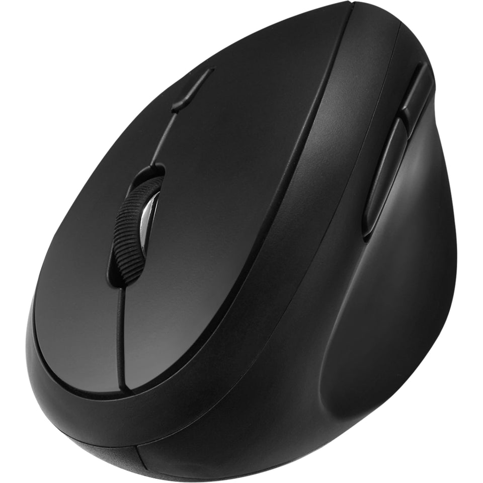 Adesso iMouse V10 front profile showing ergonomic vertical shape and comfortable grip