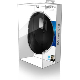 Adesso iMouse V10 moving on wood surface showing reliable tracking without mousepad