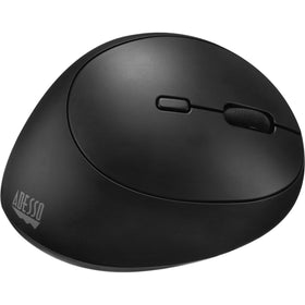 Adesso iMouse V10 with USB receiver beside a ruler showing compact travel size