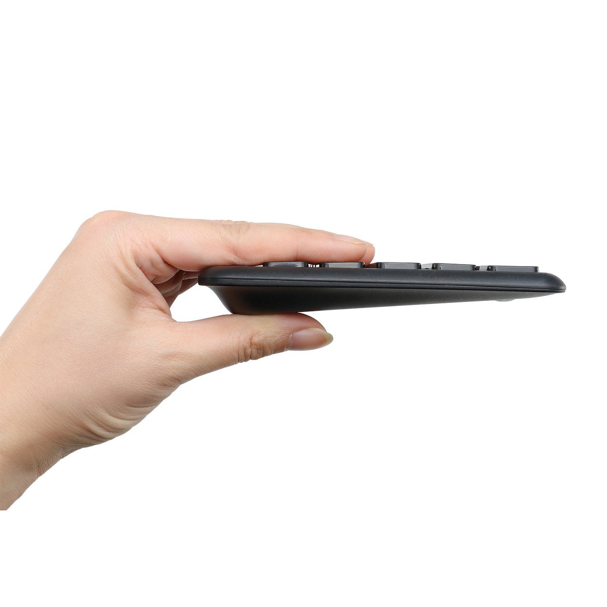 Adesso used on couch controlling media PC for comfortable living-room navigation