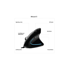 Adesso vertical mouse on a modern desk setup showing ergonomic style and workspace fit