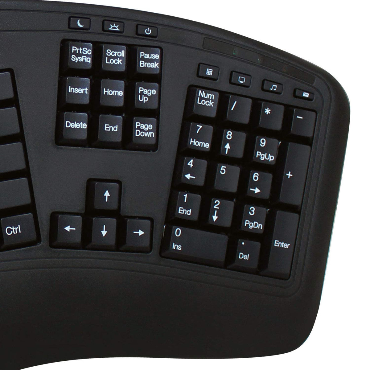 Adesso mouse top profile showing DPI switch for precision