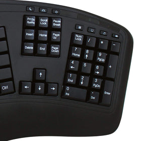 Adesso mouse top profile showing DPI switch for precision