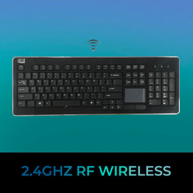 Adesso WKB-4400UB uses 2.4GHz RF for reliable wireless connectivity.