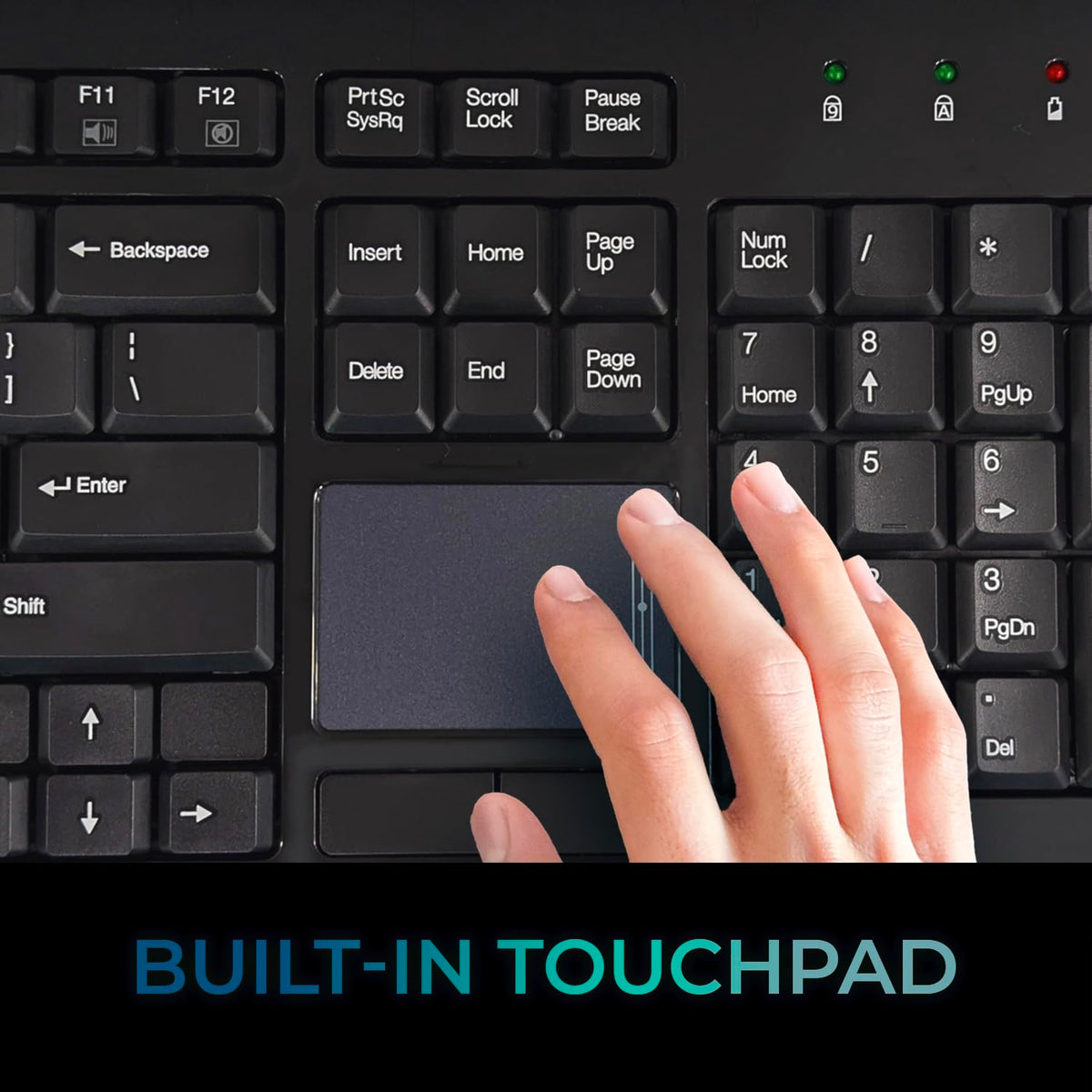 Adesso WKB-4400UB multimedia hotkeys streamline media control.