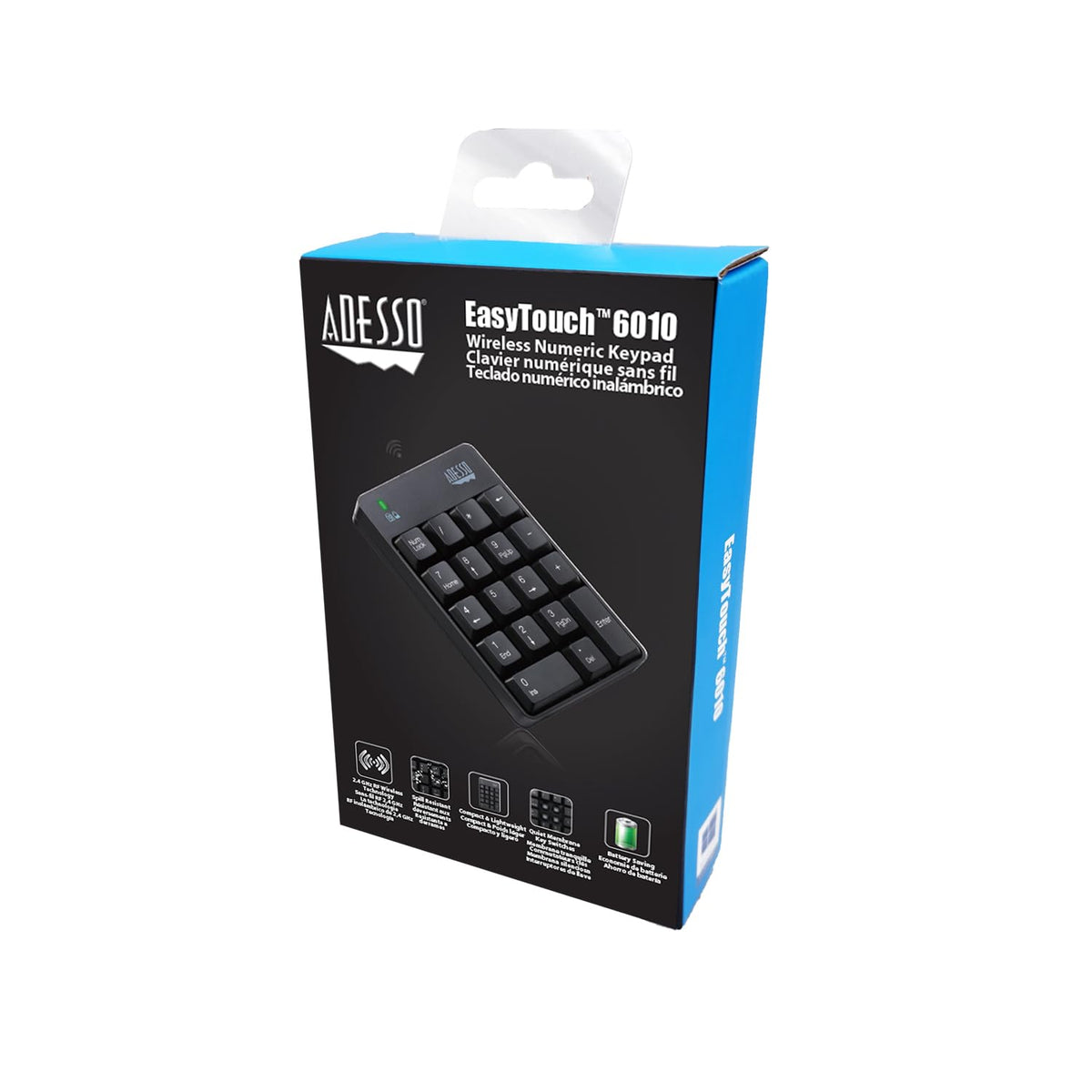 Adesso WKB-6010UB plug-and-play setup requires no drivers for quick deployment