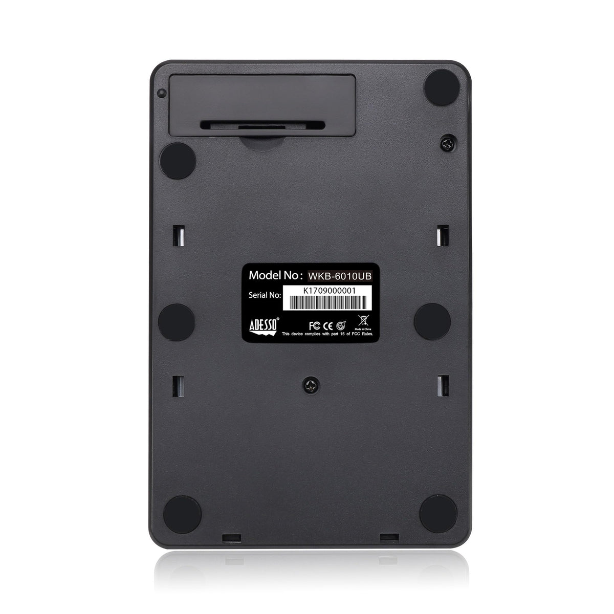 Adesso WKB-6010UB quiet membrane keys enable unobtrusive typing sessions