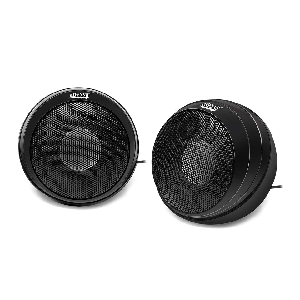 Adesso Xtream S4 front view showing compact desktop speaker for clear home audio