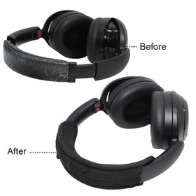 Packaging note showing broad compatibility of Adhiper headband cover