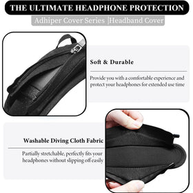 Adhiper headband cover dimensions 20.2 by 4.5 cm for universal fit