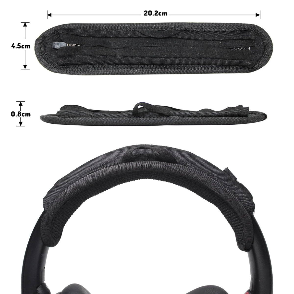 Lanyard design on Adhiper headband cover for easy storage