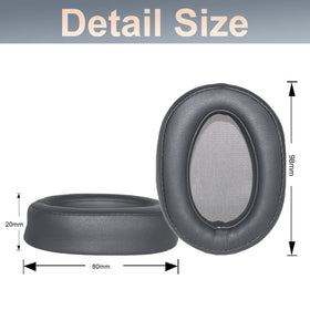 Adhiper pads mounted on Sony headphones restoring fit and seal