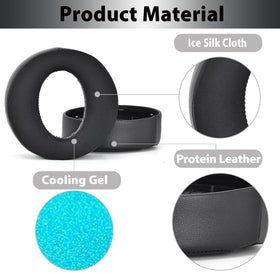Adhiper close-up of cooling gel layer for cooler ear contact benefit