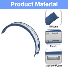 Adhiper side view on headband frame demonstrating correct alignment and stability