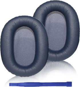 Adhiper blue leather earpads provide comfortable fit for Sony WH-CH700N/CH710N/CH720N