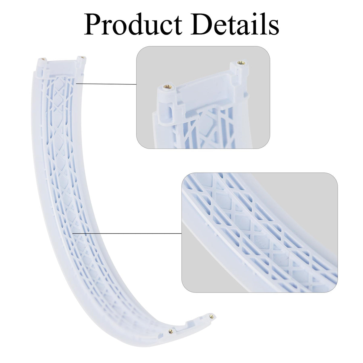 Matte white headband pad detail for Adhiper replacement kit.