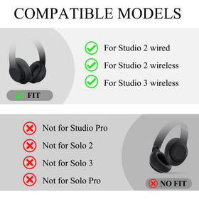 Adhiper Studio 3 headband pad detail shows smooth plastic surface.