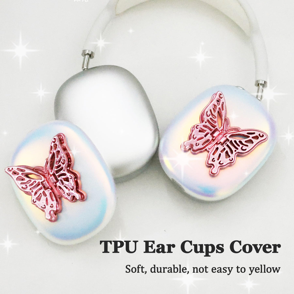 Adhiper TPU clear case for AirPods Max keeps a slim, washable finish.
