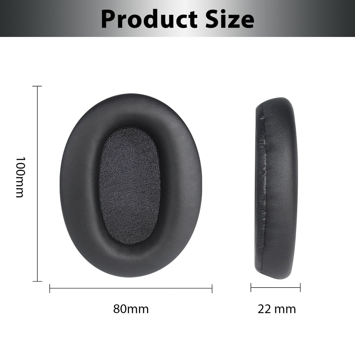 Adhiper WH-CH720N replacement earpads offering memory foam cushioning for long listening sessions.