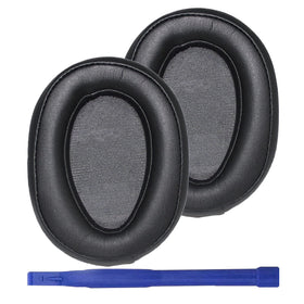 Adhiper replacement ear pad front view shows sleek fit and restored comfort
