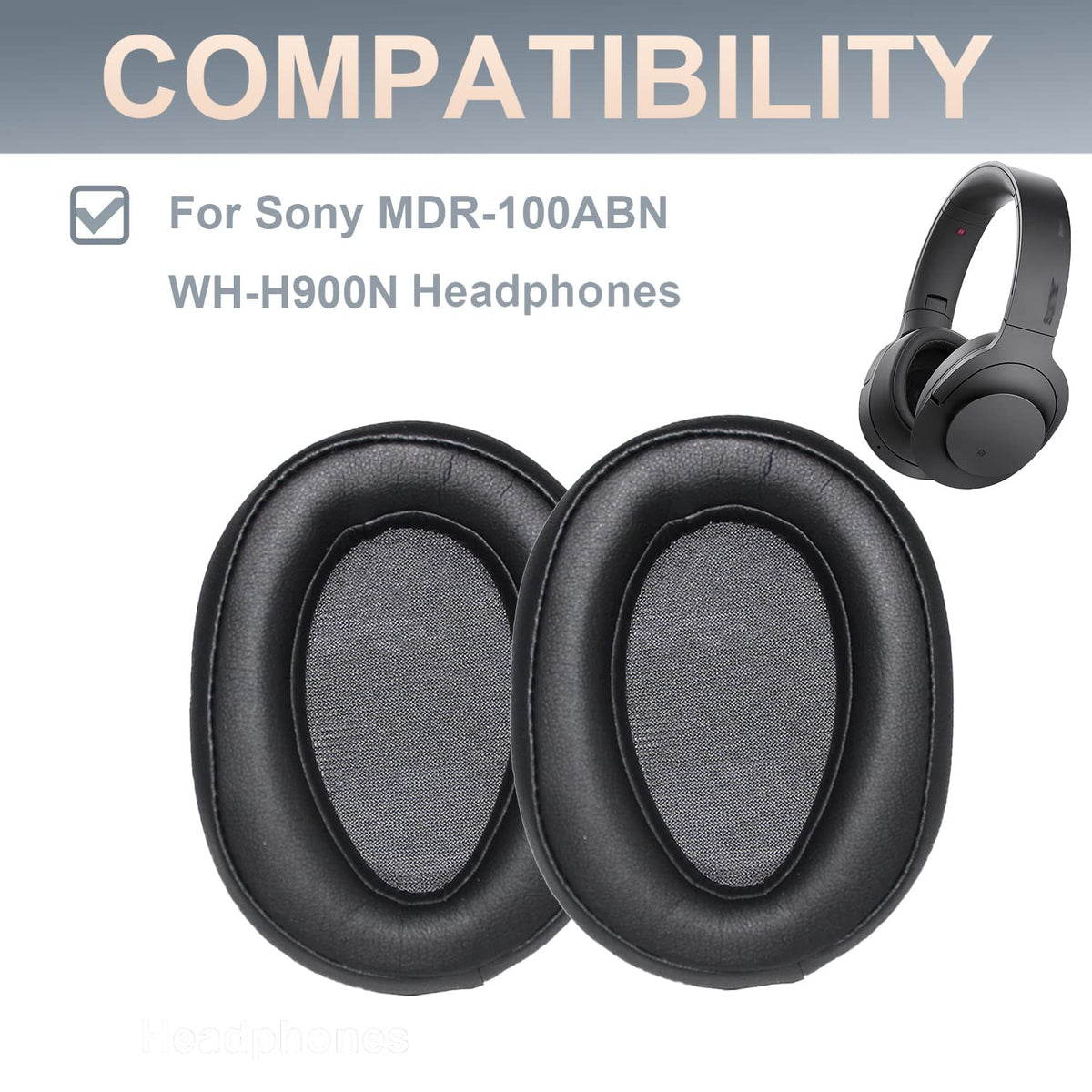 Adhiper pads installed on Sony WH-H900N demonstrate improved seal and fit
