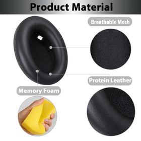 Adhiper memory foam cushions reduce pressure and improve seal.
