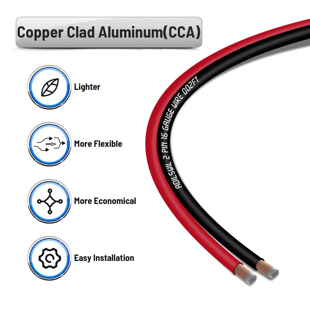 ADILSWIL cca-core copper-clad aluminum wire for affordable, reliable electronics wiring.
