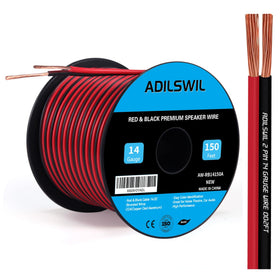 ADILSWIL spool front view showing red and black jacket for easy polarity