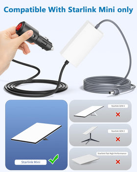 ADINEL cigarette lighter plug connected in vehicle for seamless power benefit