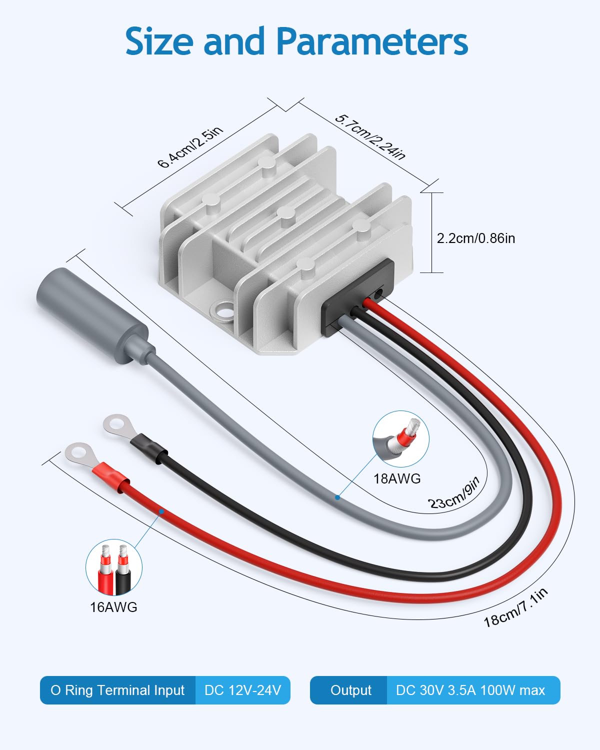 ADINEL terminal clamp and screw mount demonstrating easy, stable installation