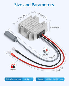 ADINEL terminal clamp and screw mount demonstrating easy, stable installation