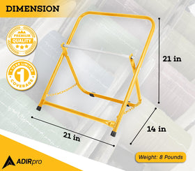 AdirPro leg chain detail highlights reinforced stability on uneven surfaces benefit