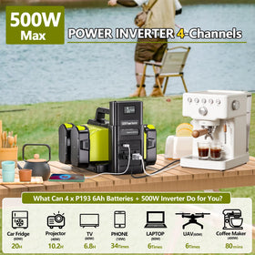 Adisipsoarin Ryobi 18V battery connection enables portable on-site power.