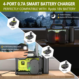 Adisipsoarin USB-C PD ports enable fast charging for phones and laptops.