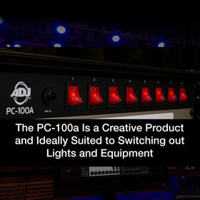 ADJ PC100A eight outlets setup for consolidated connections
