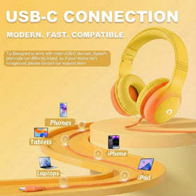 ADOOPE 85dB-safe volume supports safe listening while kids watch videos