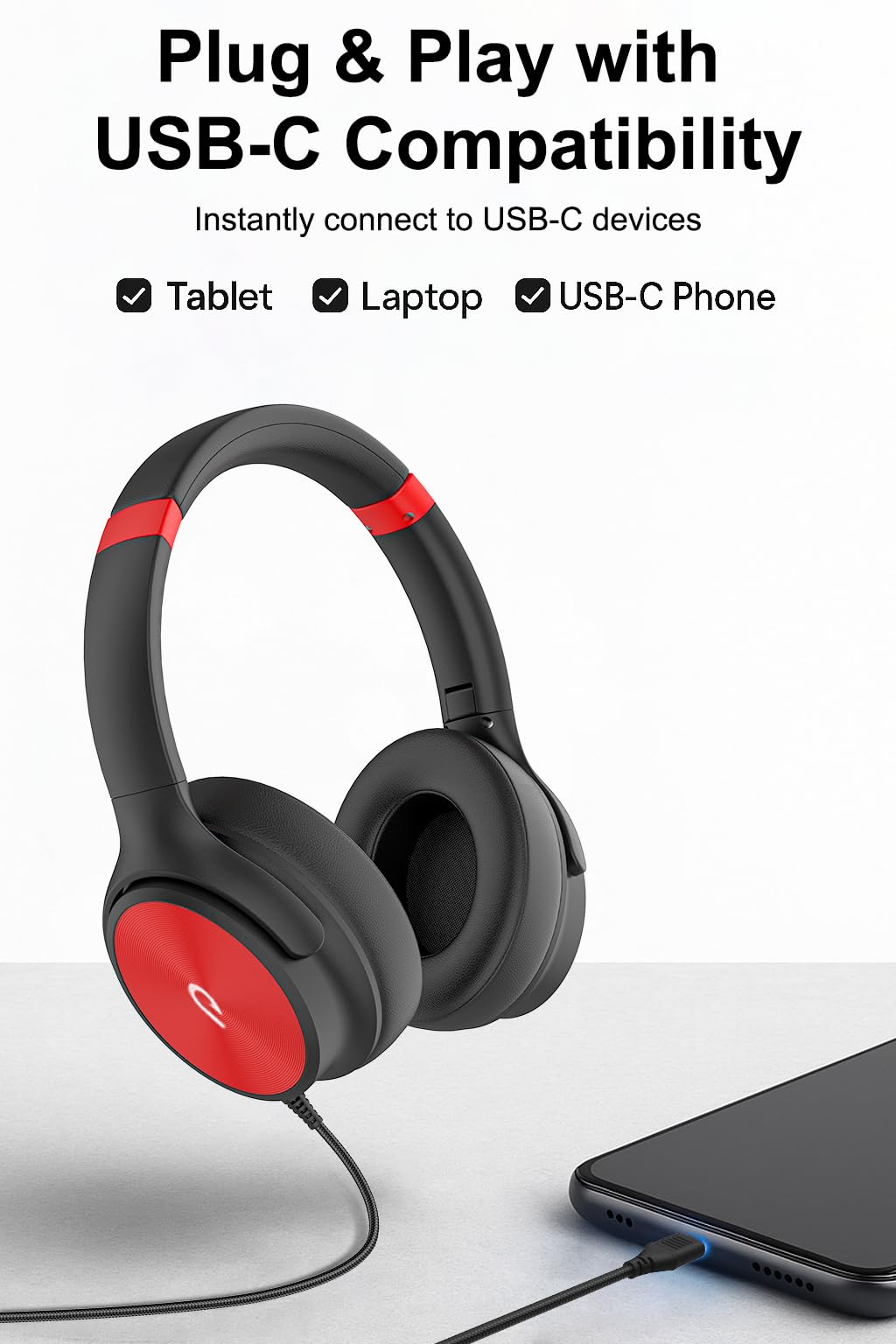 ADOOPE compatible with iPhone and Android devices via USB-C connectivity