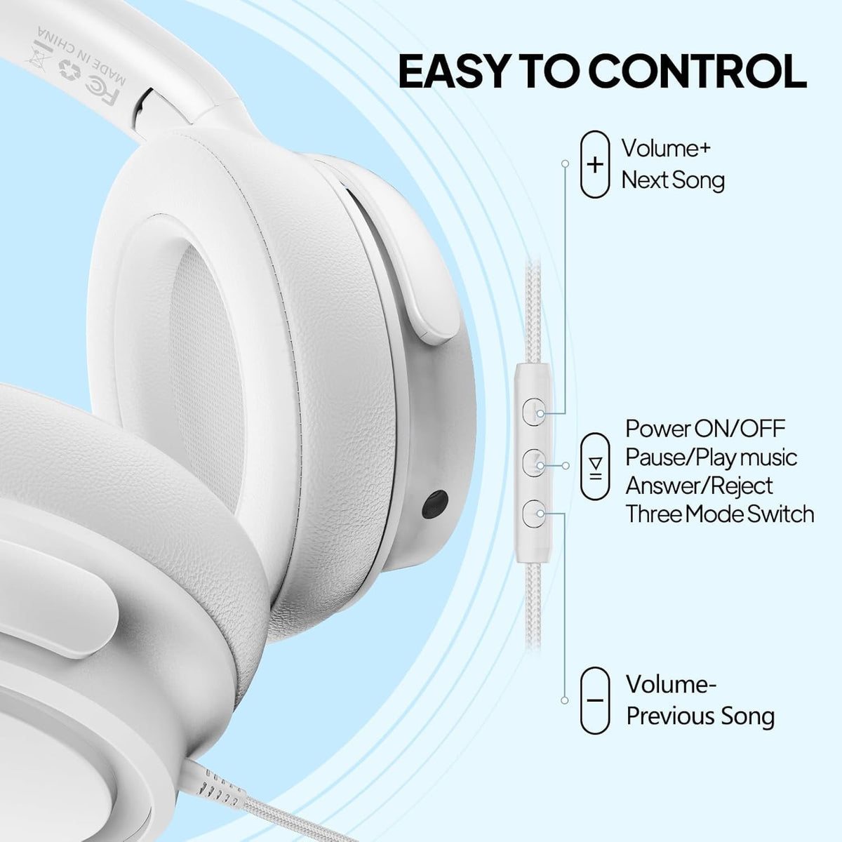 ADOOPE ear cushion texture closeup illustrating breathable comfort and long wear