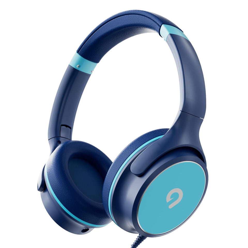ADOOPE front view folded headset showing compact portability and safe design