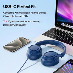 ADOOPE adjustable headband and soft cushions for all-day comfort.
