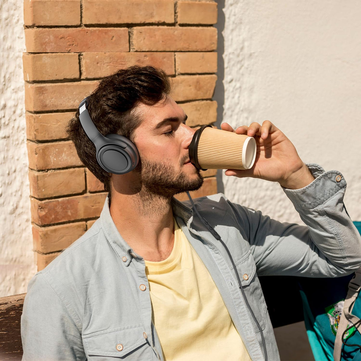 ADOOPE wired headphones ideal for office, home, and on-the-go tasks.