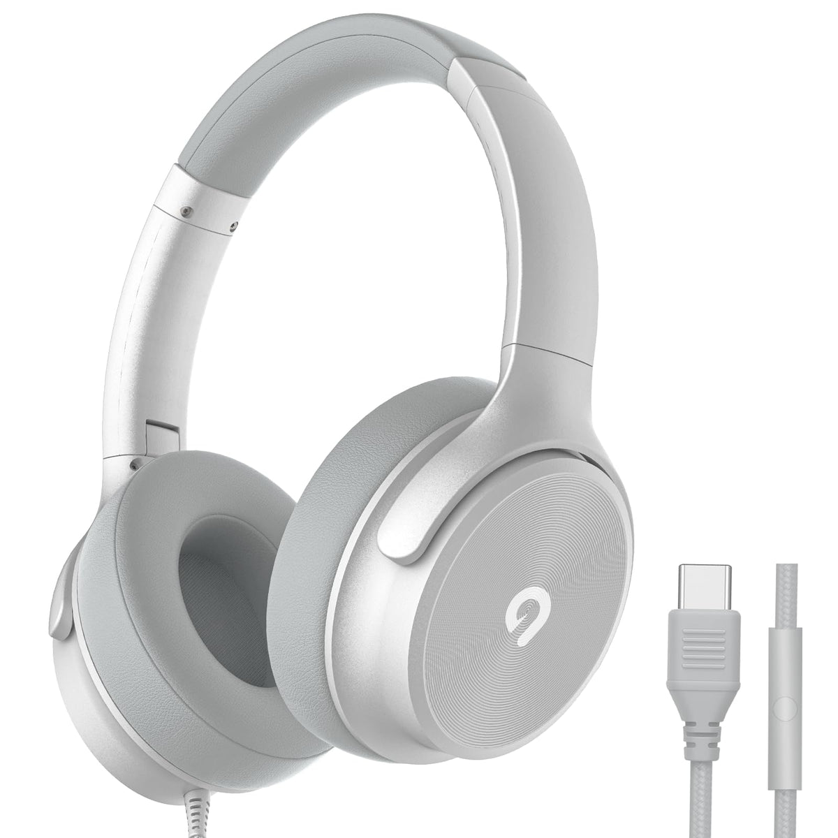 ADOOPE USB-C wired over-ear headphones with mic for clear calls and music