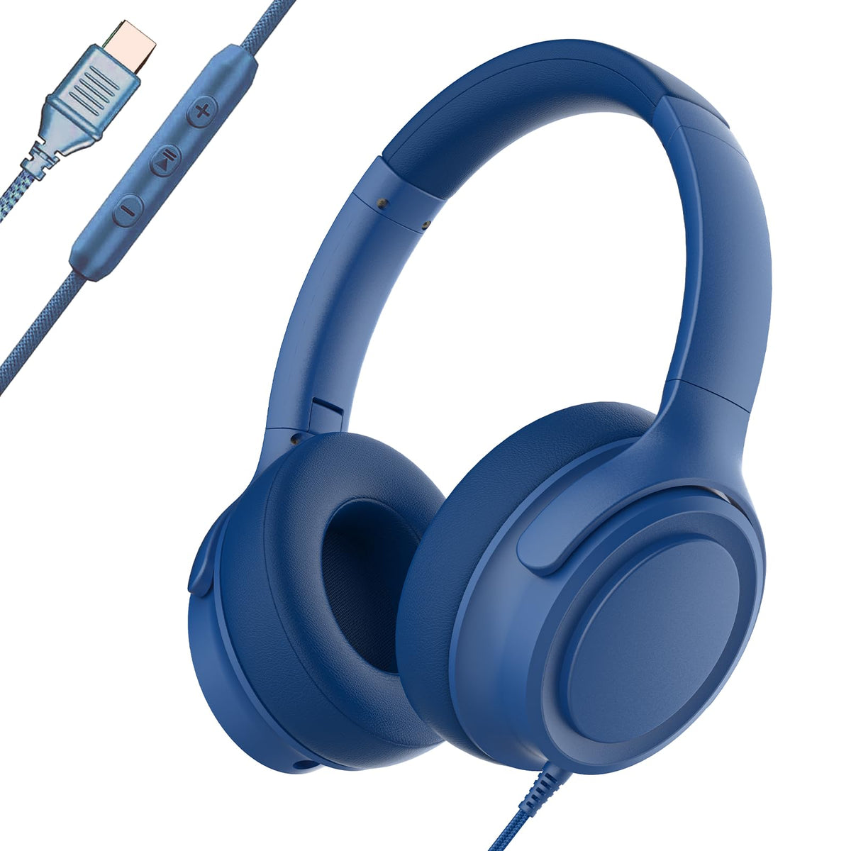 ADOOPE wired headphones with USB-C connector offering stable, lag-free audio.